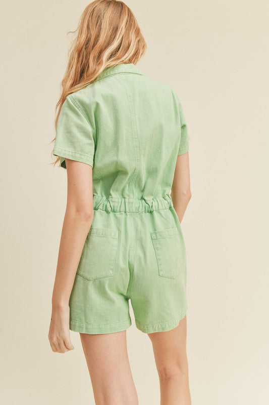 Denim Utility Romper