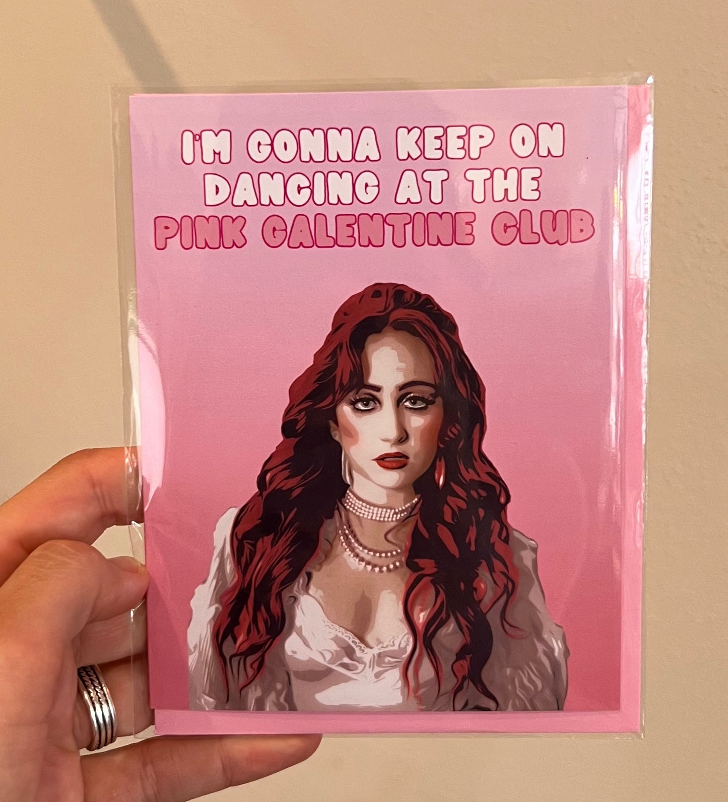 Pink Galentine Club Card