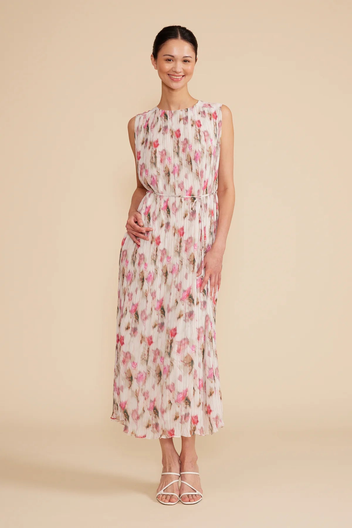 austin floral print midi dress Baltic Born Womens Austin Kimono Dress | Cobalt Print