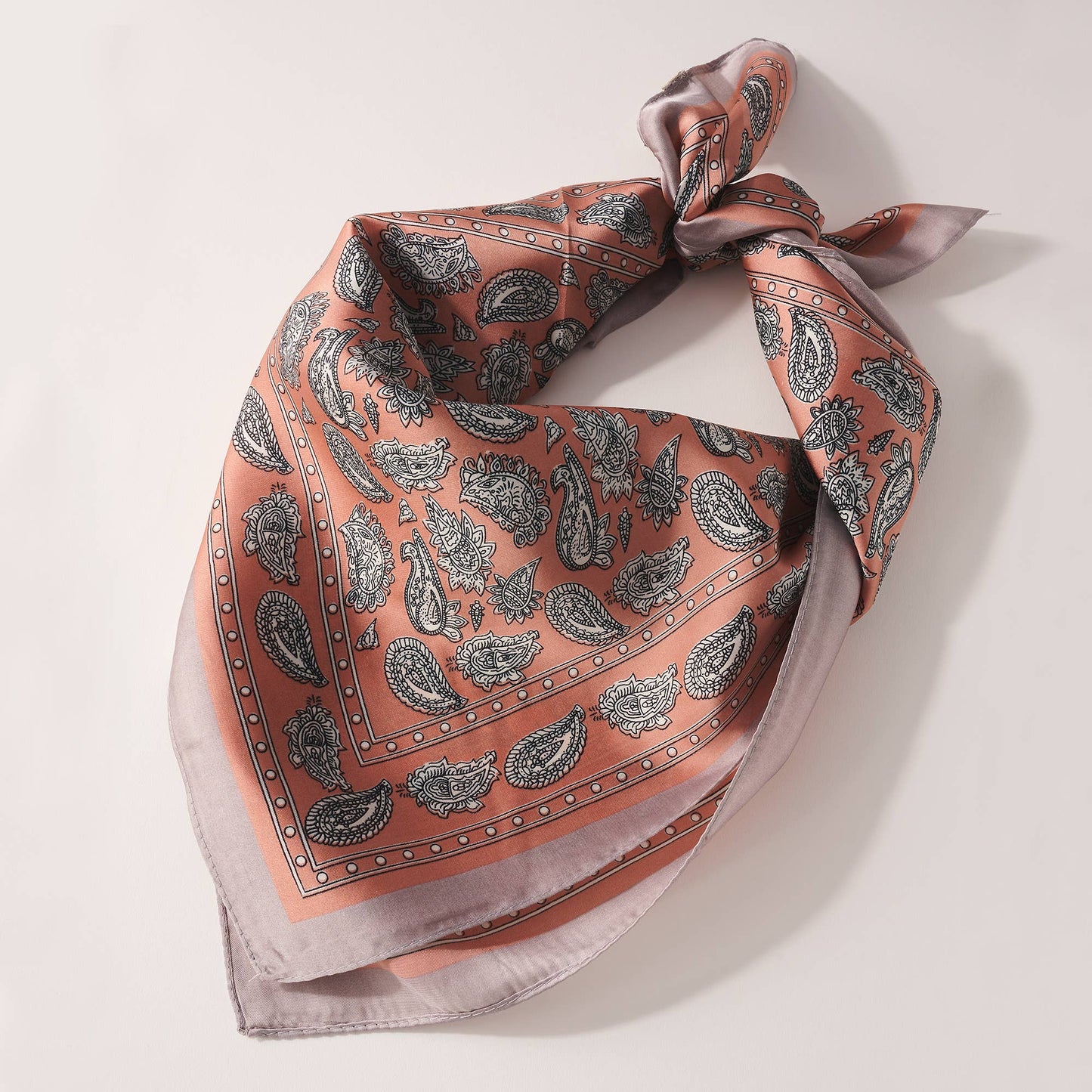 Avenue Zoe - Paisley Printed Silky Bandana Scarf - Addie Rose Boutique - Austin