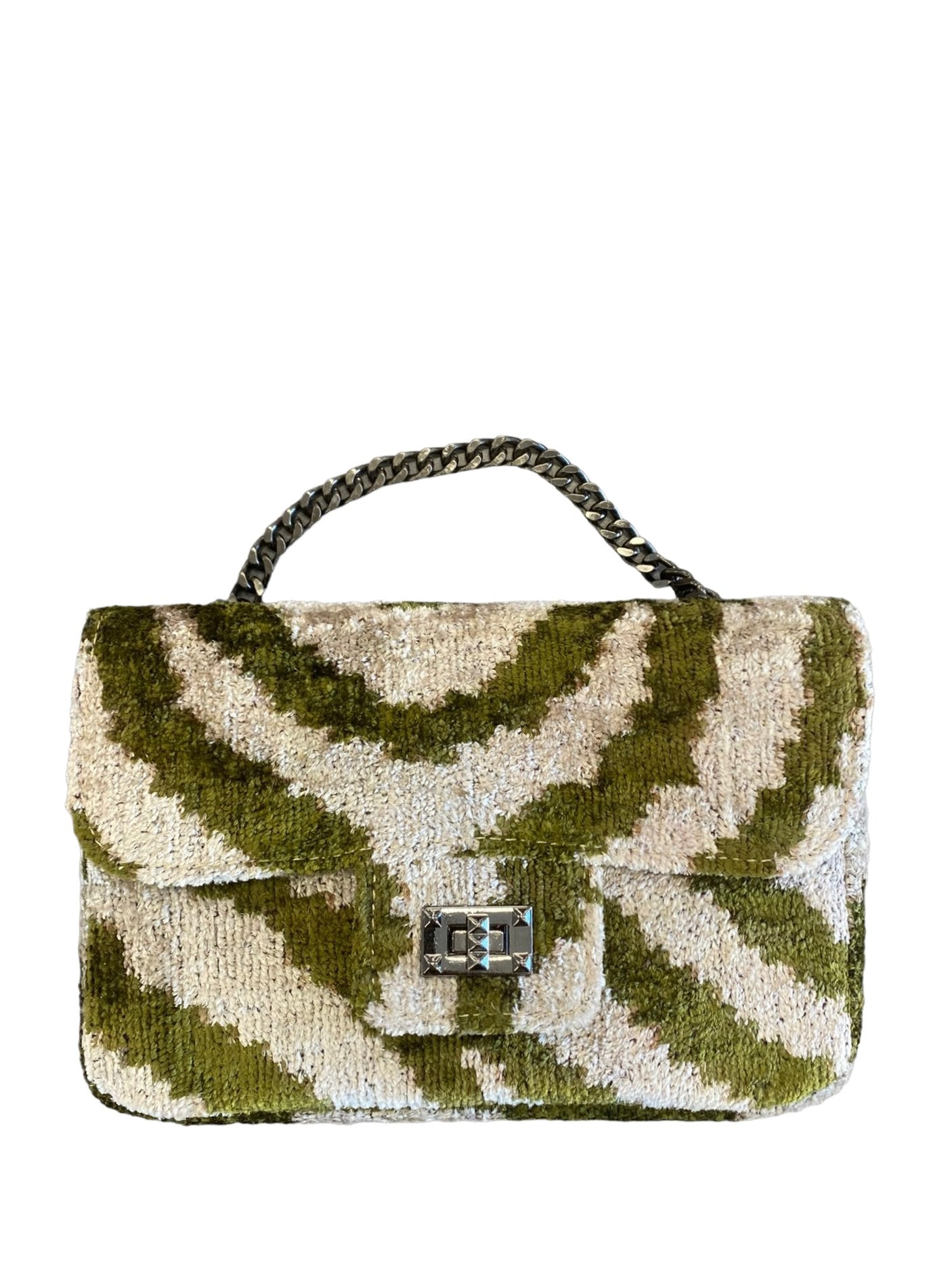 AYCA DESIGN - Silk Velvet Ikat Crossbody Bag - Addie Rose Boutique - Austin