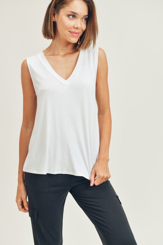 Basic Muscle Tank - Addie Rose Boutique - Austin