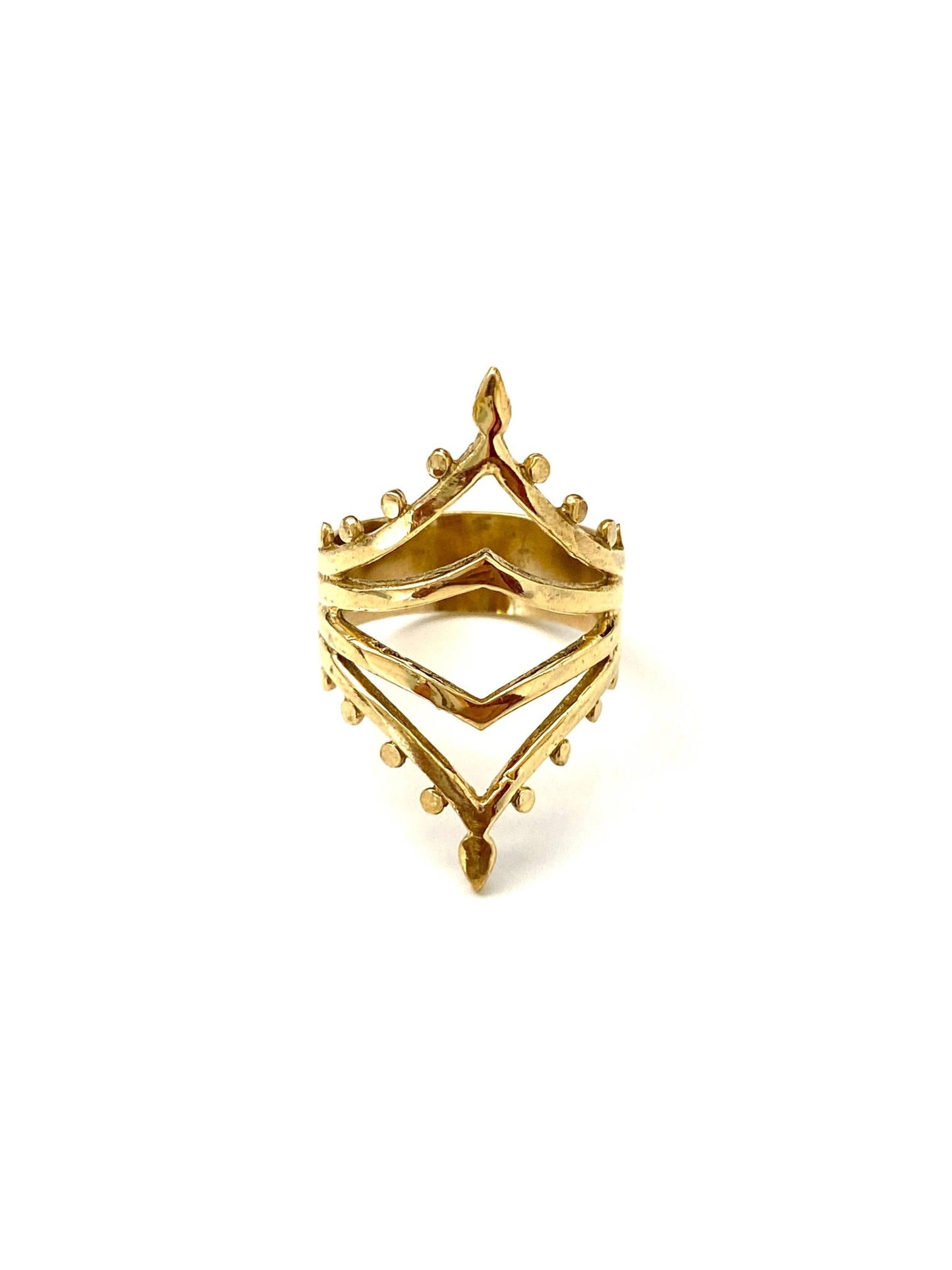 Boho Gal Jewelry - Kasi Brass Ring - Addie Rose Boutique - Austin
