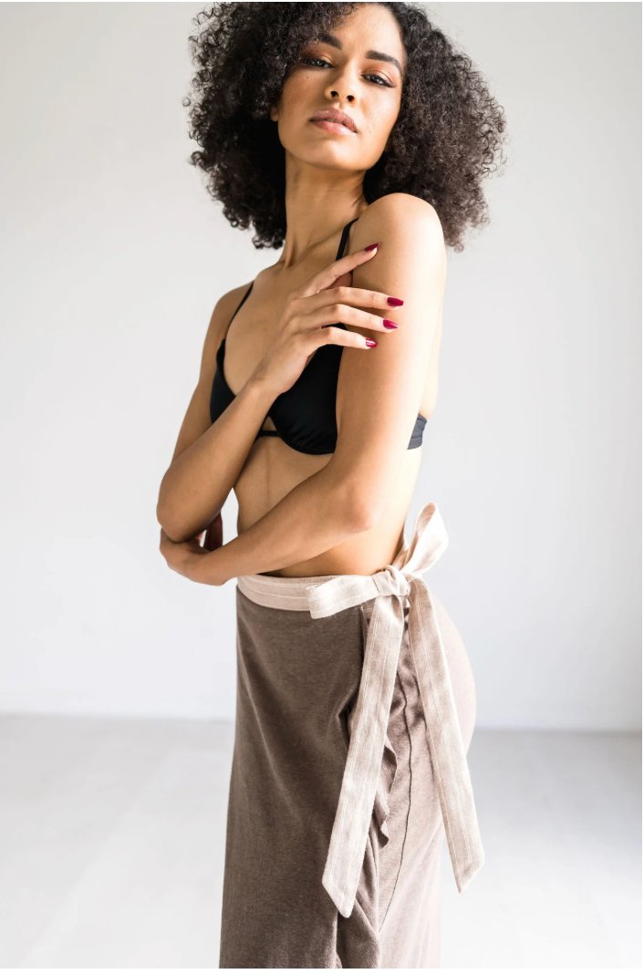 Cedar Brown Wrap Skirt - Addie Rose Boutique - Austin