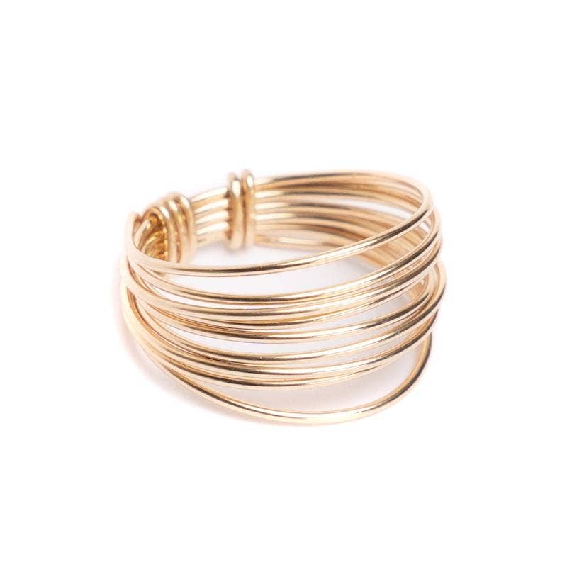 Danae - Infinity Wrap Ring - 14K Gold - Filled - Addie Rose Boutique - Austin