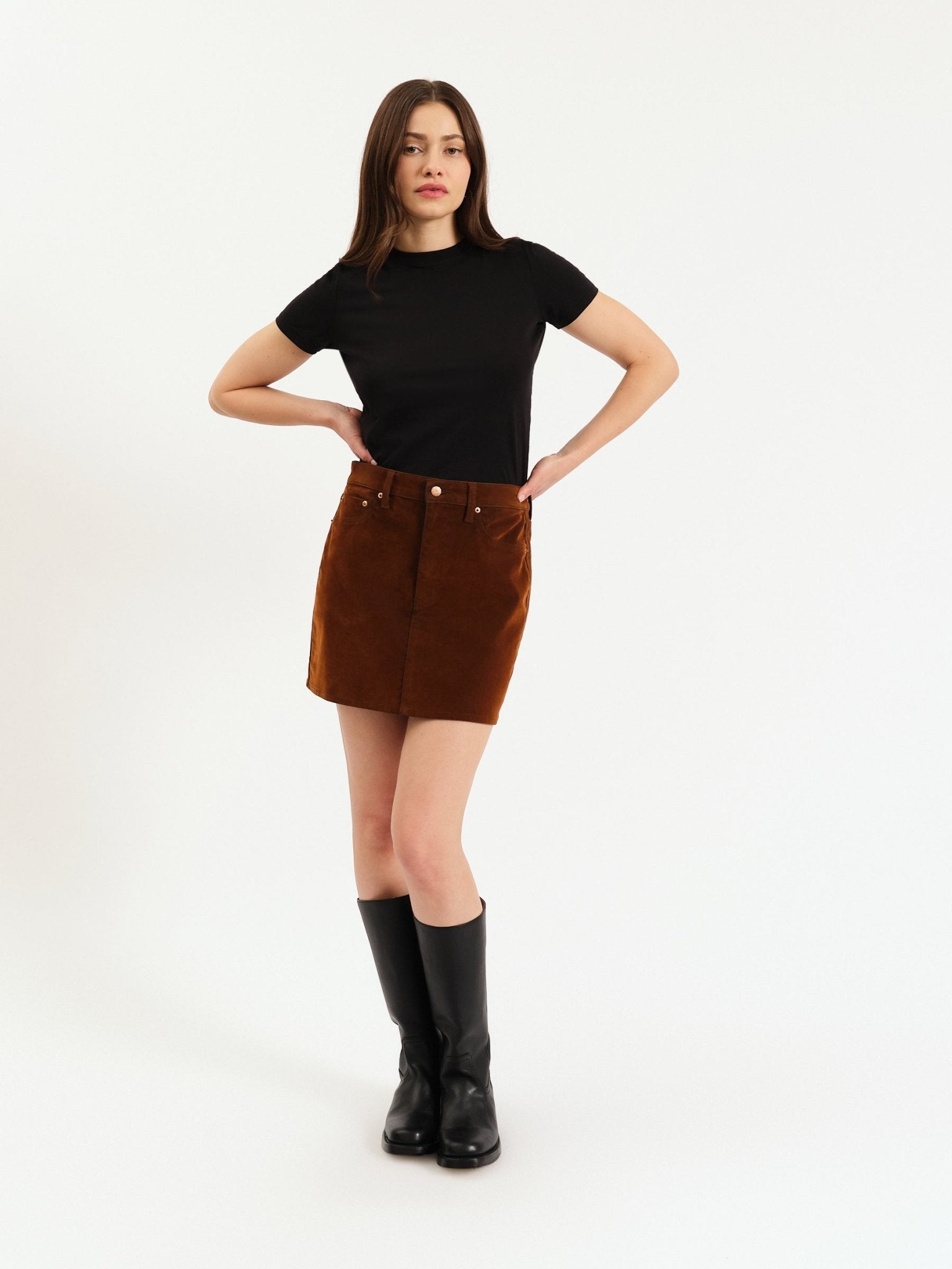Daze Suede Skirt - Addie Rose Austin
