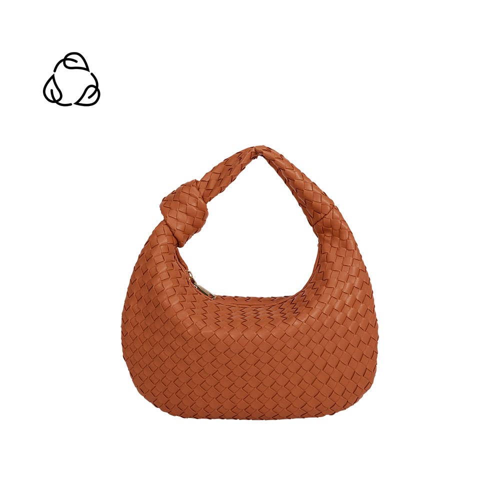 Drew Small Recycled Vegan Top Handle Bag in Saddle - Addie Rose Boutique - Austin