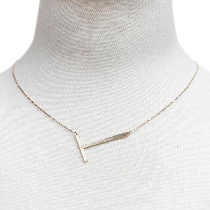 Ellison+Young - Monogram Collection Initial Necklace - Addie Rose Boutique - Austin