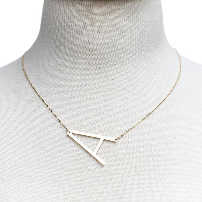 Ellison+Young - Monogram Collection Initial Necklace - Addie Rose Boutique - Austin