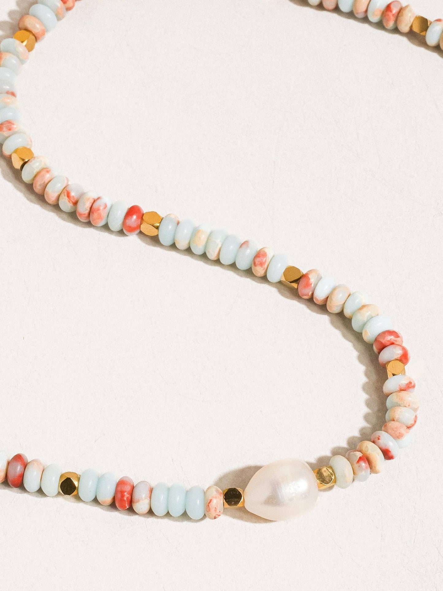 Flânerie by MAIQ - Swank Non - Tarnish Boho Beaded Pearl Necklace - Addie Rose Boutique - Austin