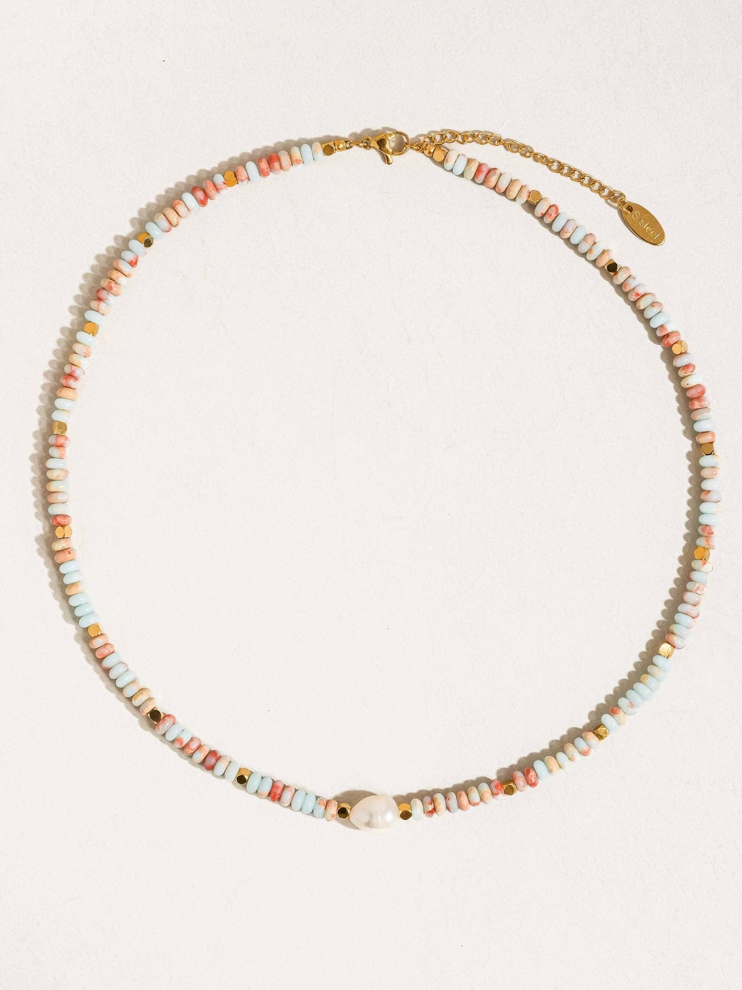 Flânerie by MAIQ - Swank Non - Tarnish Boho Beaded Pearl Necklace - Addie Rose Boutique - Austin