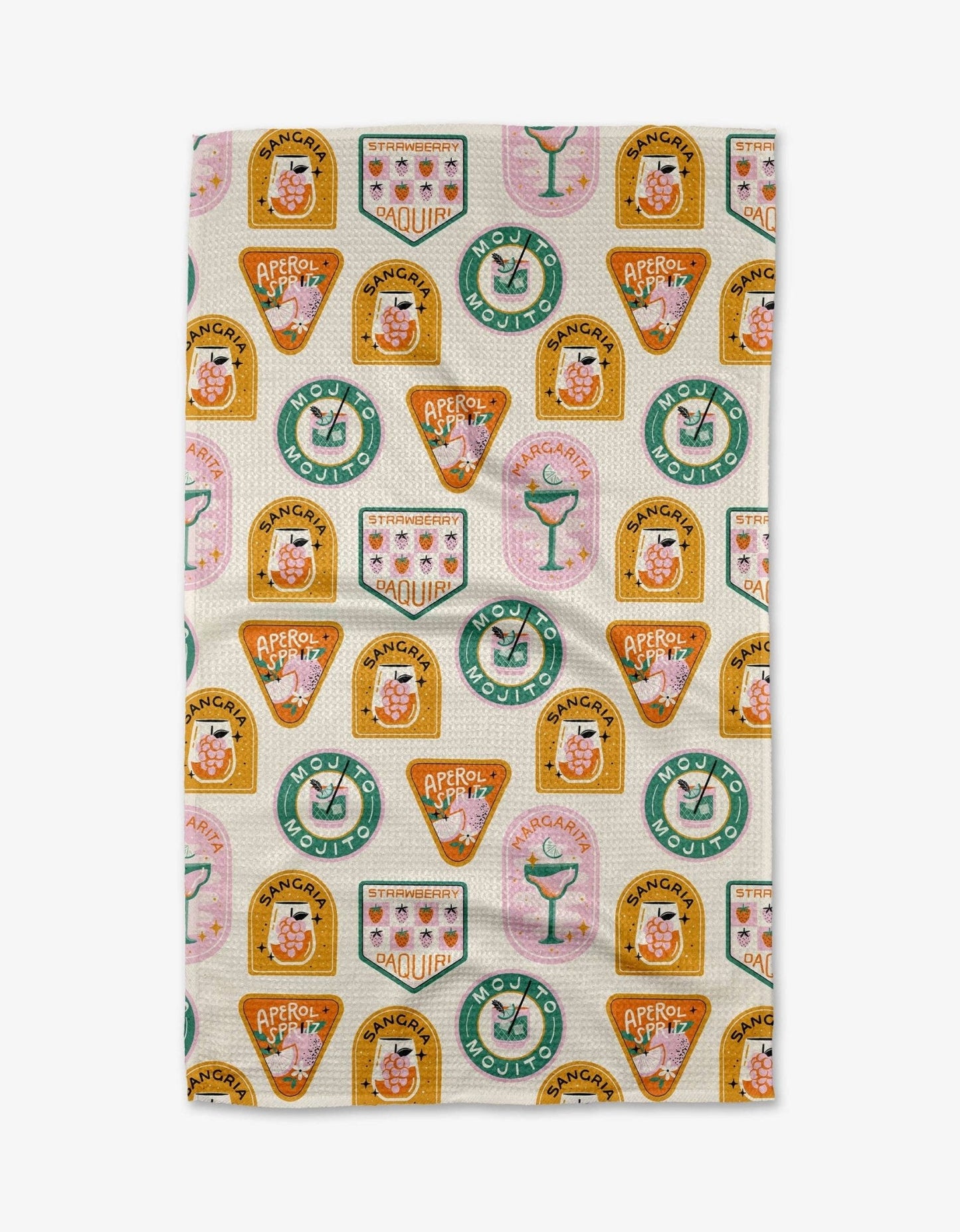 Geometry - Cocktail Scout Badges Tea Towel - Addie Rose Boutique - Austin