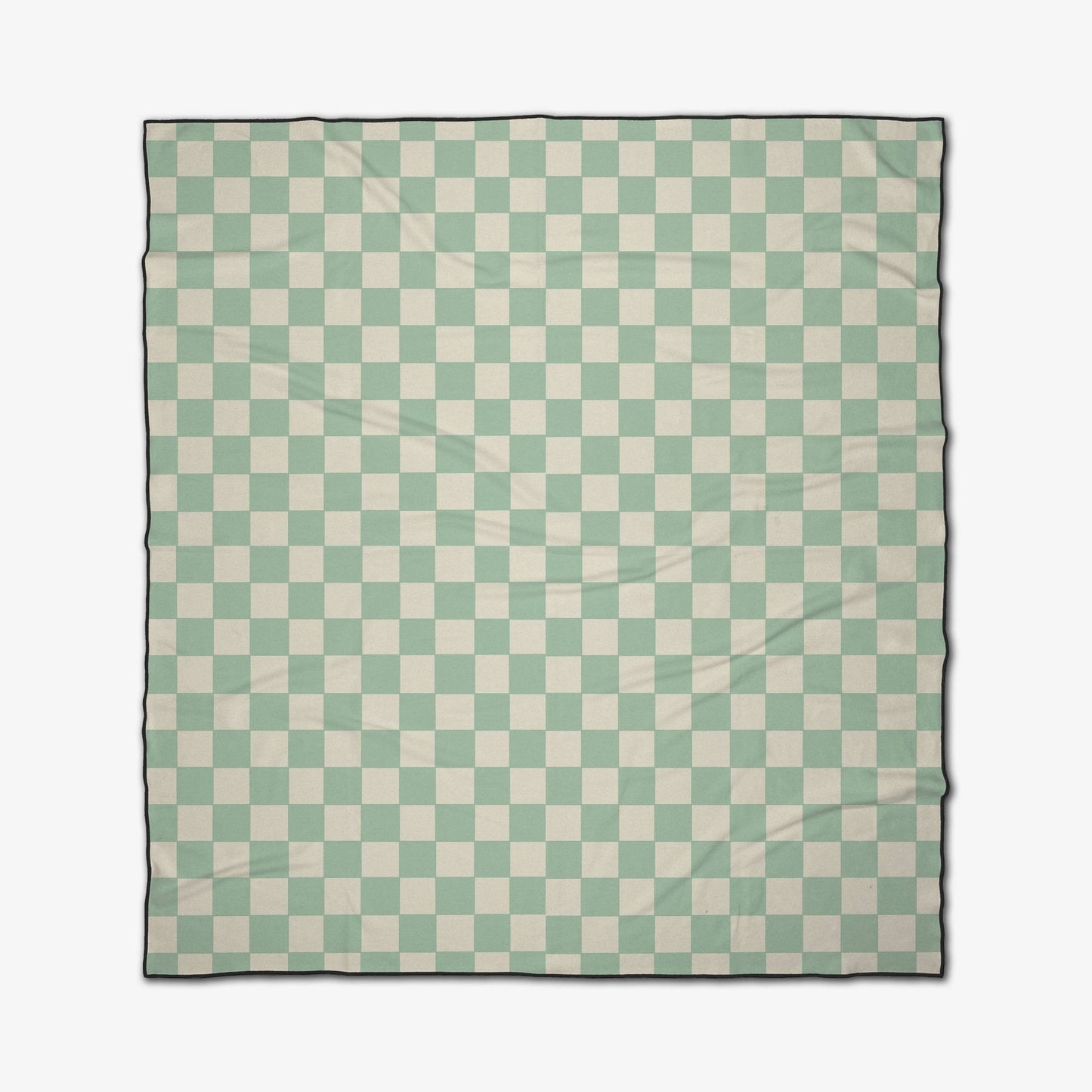 Geometry - Mint Checker Beach Blanket - Addie Rose Boutique - Austin