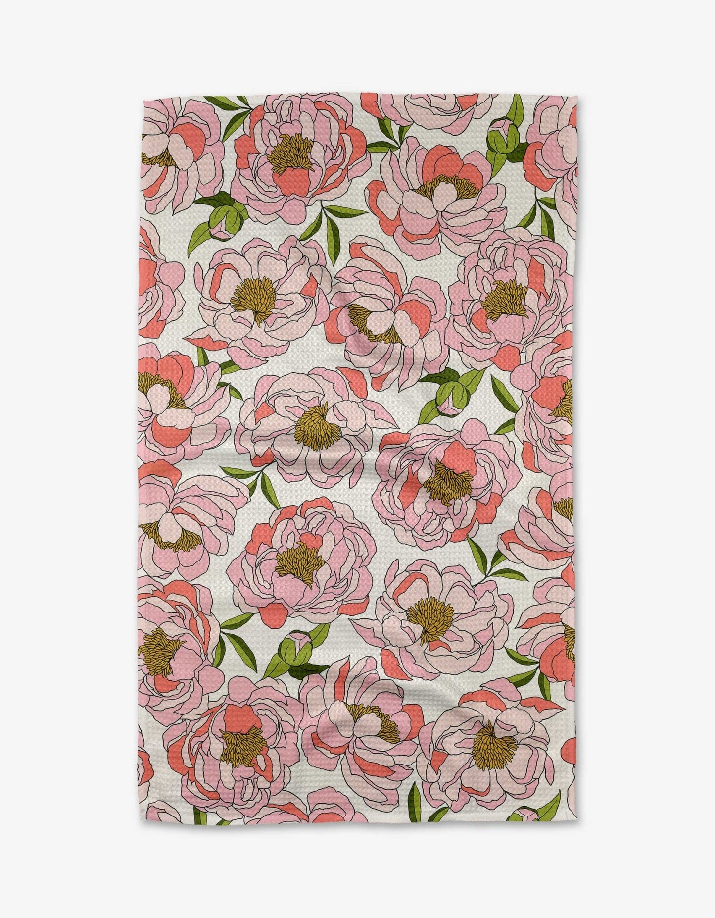 Geometry - Peony Paradise Tea Towel - Addie Rose Boutique - Austin