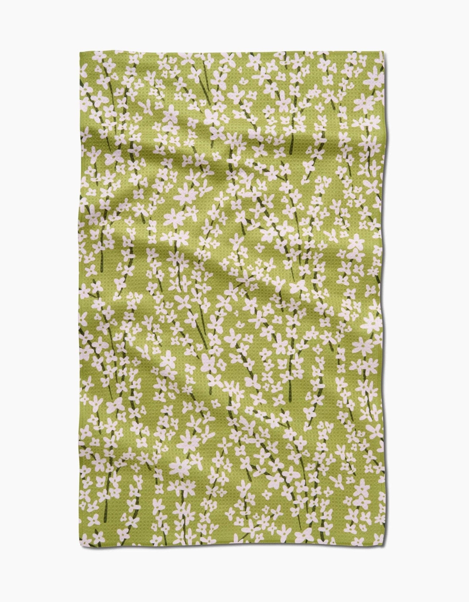 Geometry - Spring Green Forsythia Tea Towel - Addie Rose Boutique - Austin
