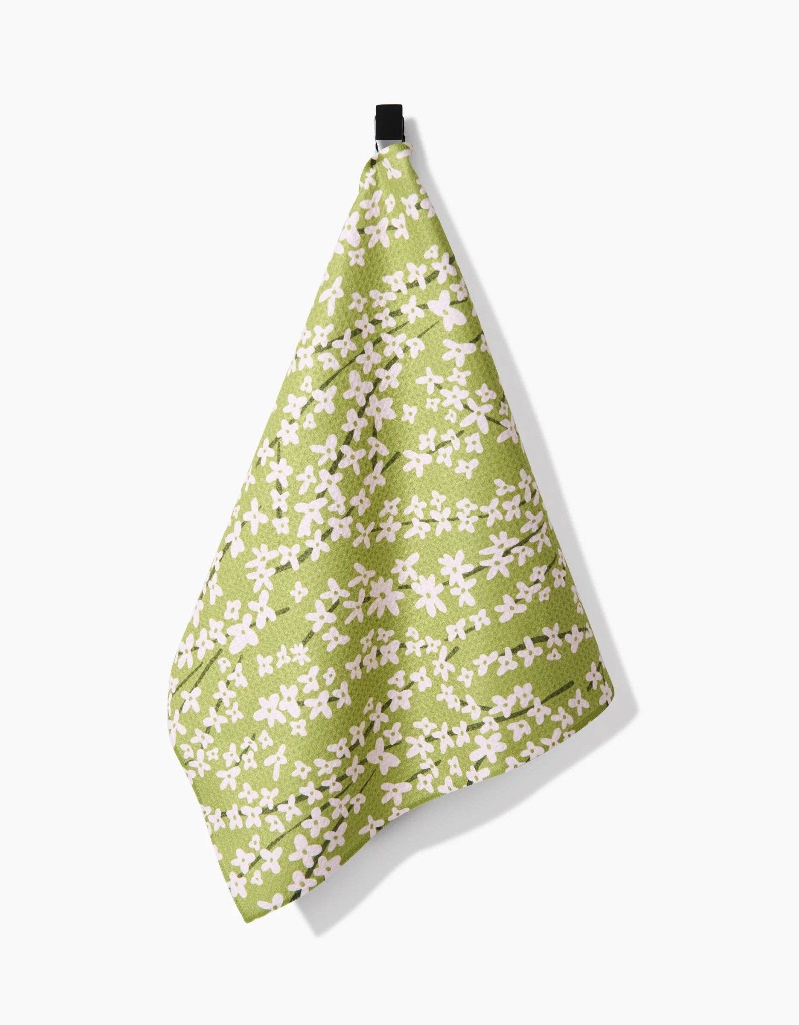 Geometry - Spring Green Forsythia Tea Towel - Addie Rose Boutique - Austin