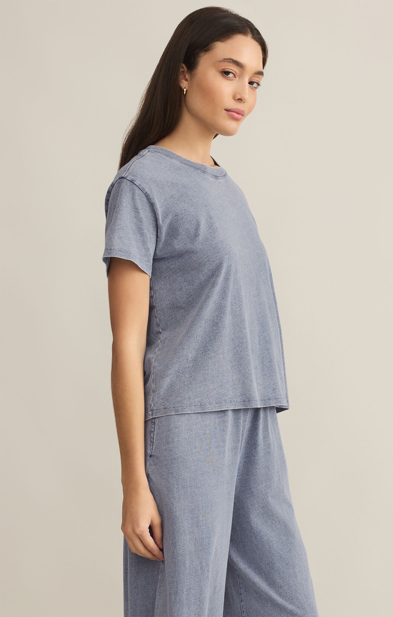 Go To Denim Tee - Addie Rose Boutique - Austin
