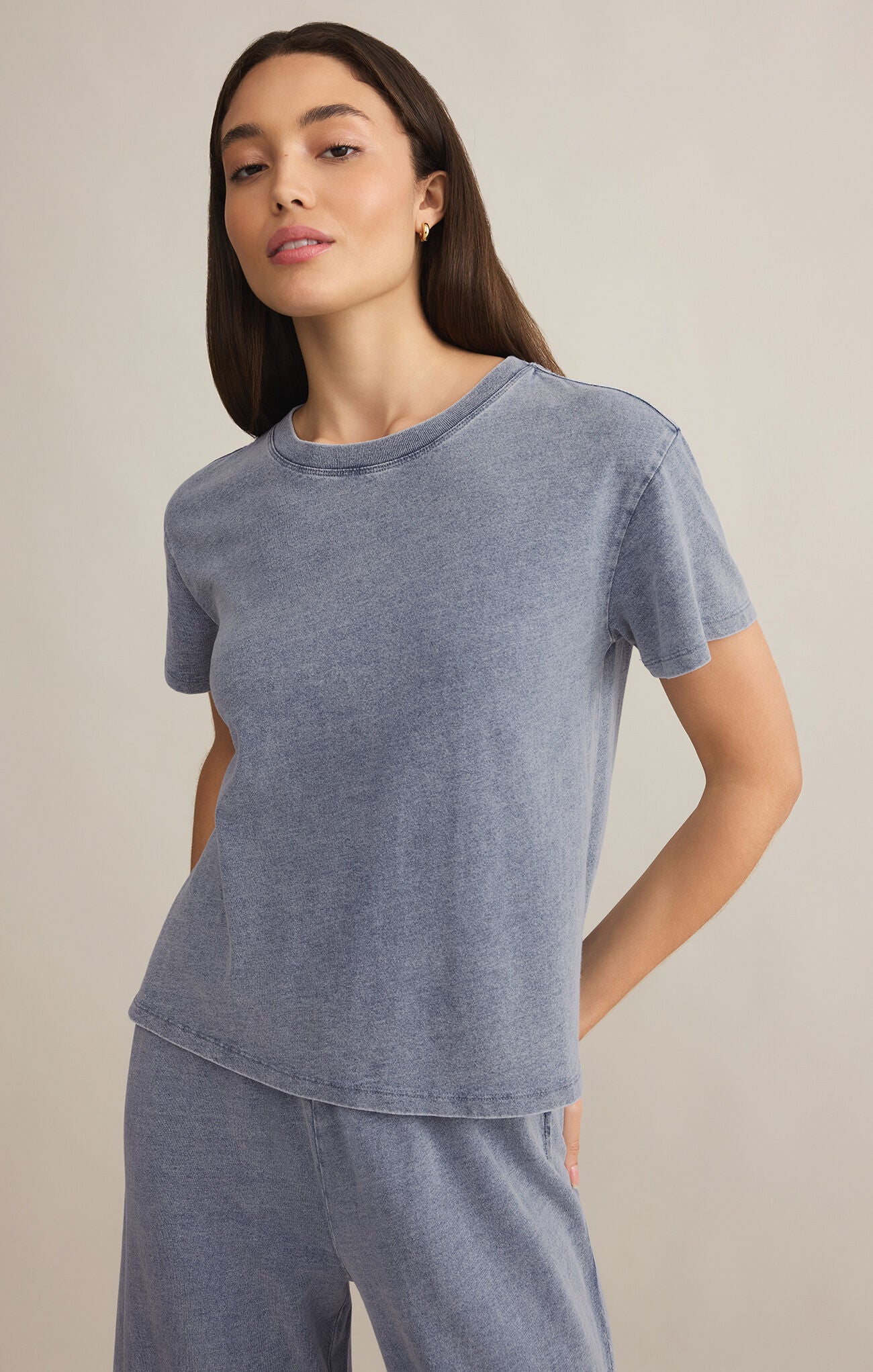 Go To Denim Tee - Addie Rose Boutique - Austin