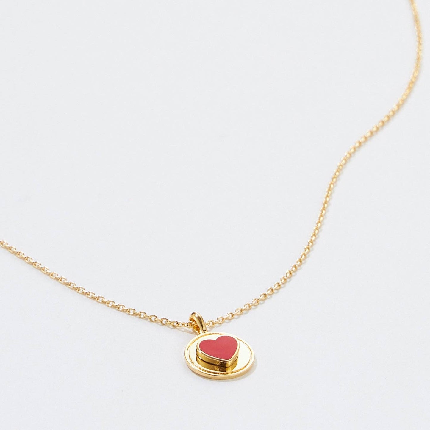 Heart Medallion Pendant Necklace - Addie Rose Boutique - Austin