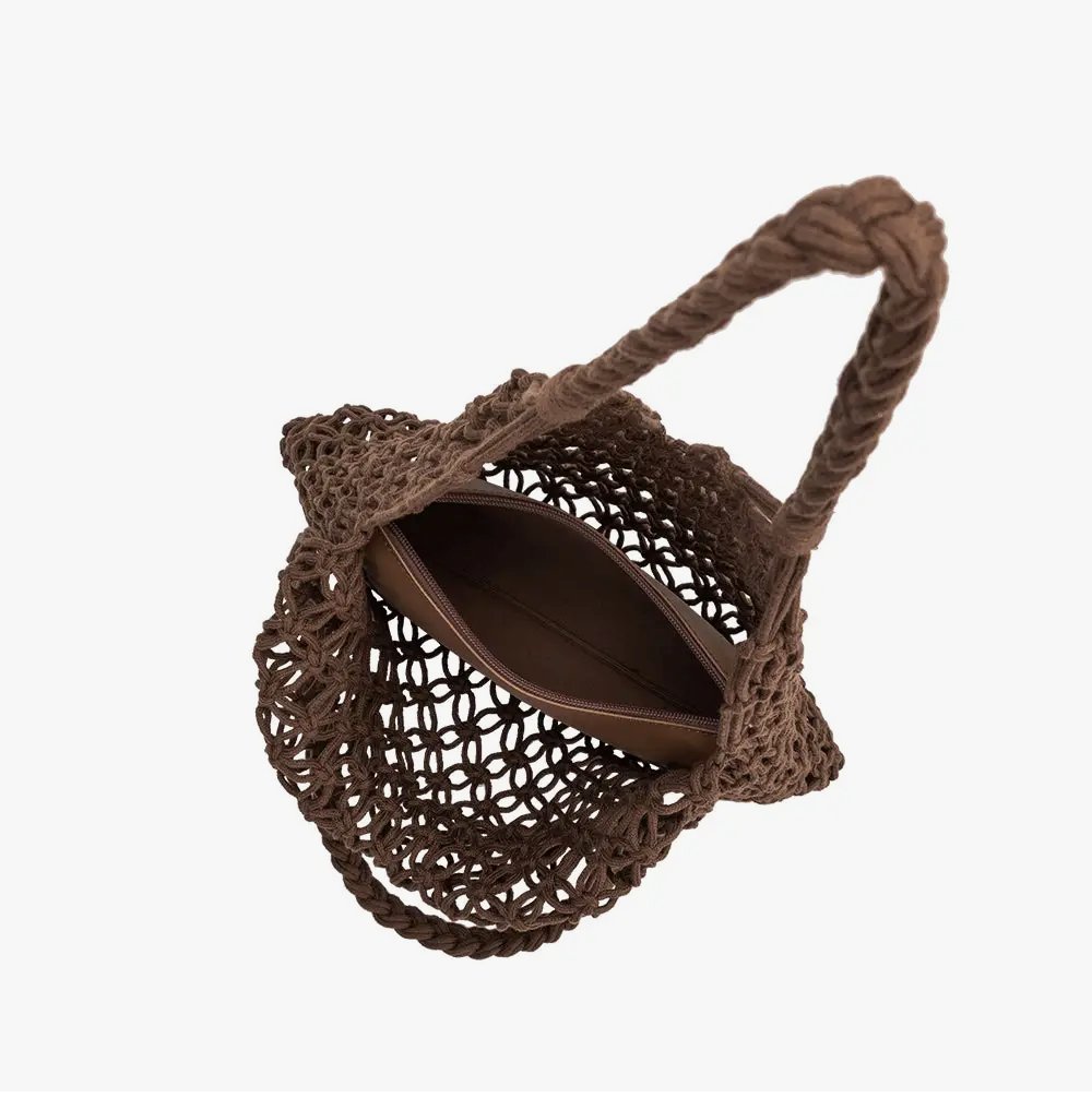 Izzy Medium Shoulder Bag in Chocolate - Addie Rose Boutique - Austin