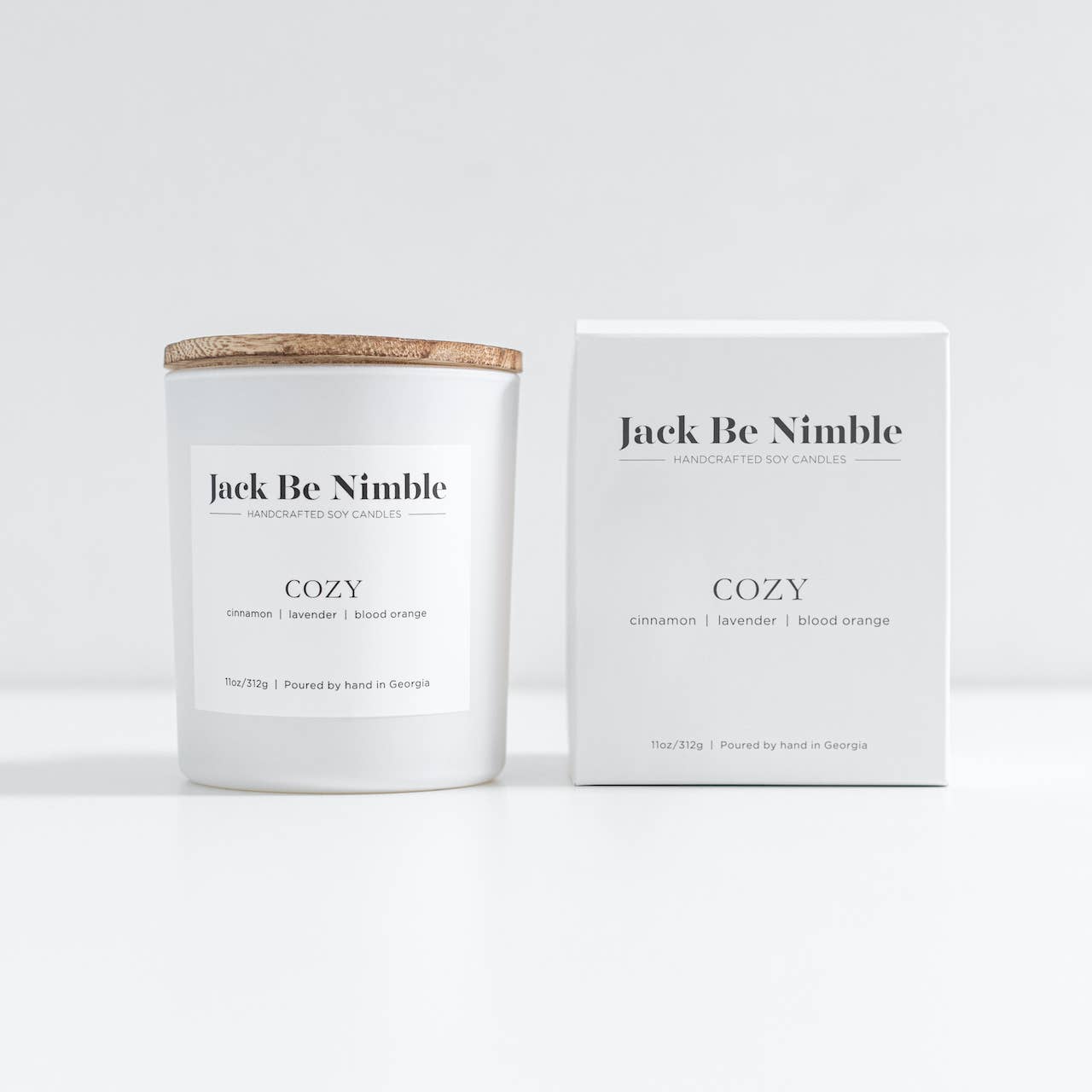 Jack Be Nimble Candles - 11oz Cozy Soy Candle - Addie Rose Boutique - Austin