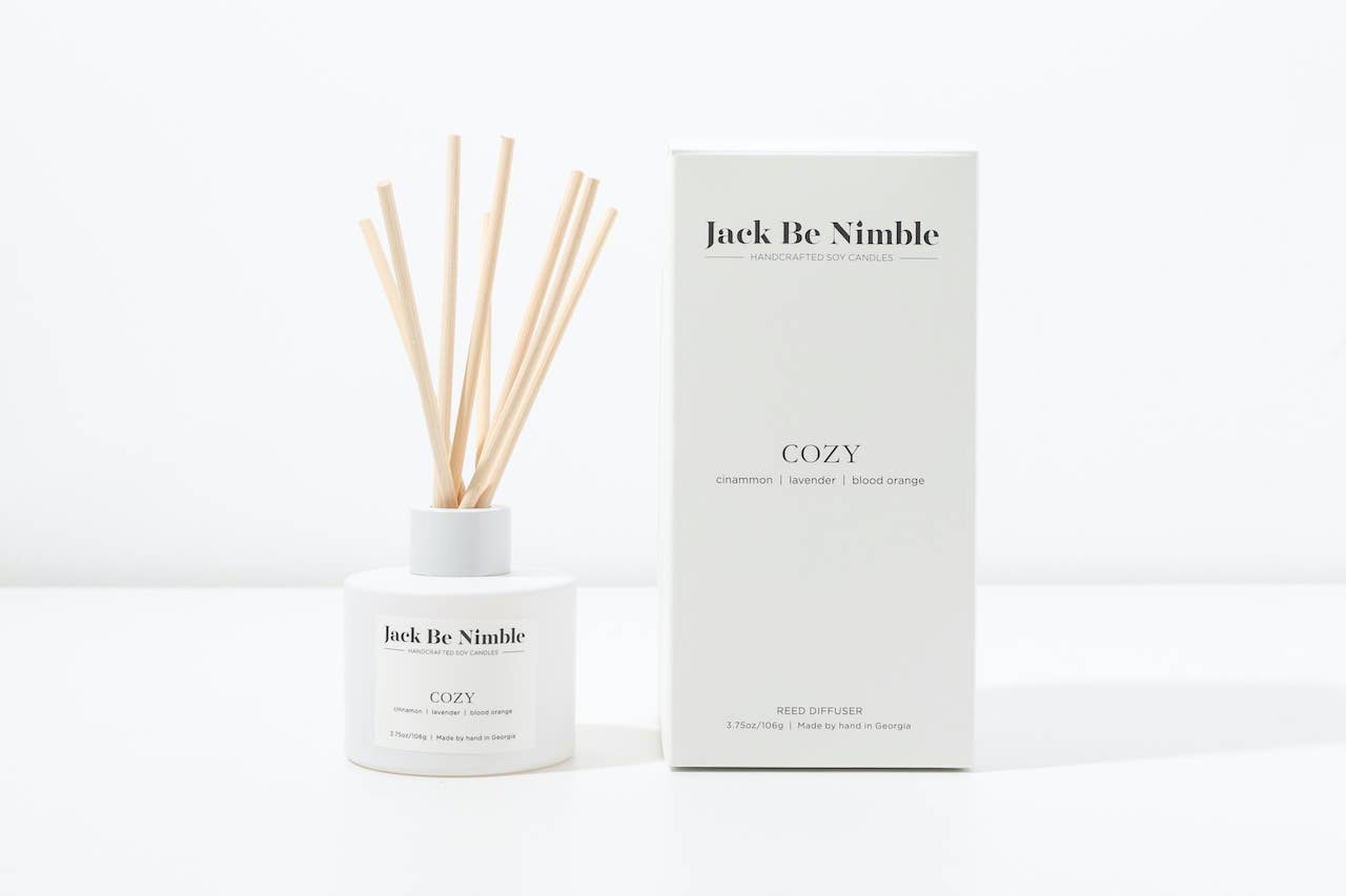 Jack Be Nimble Candles - Cozy Reed Diffuser - Addie Rose Boutique - Austin