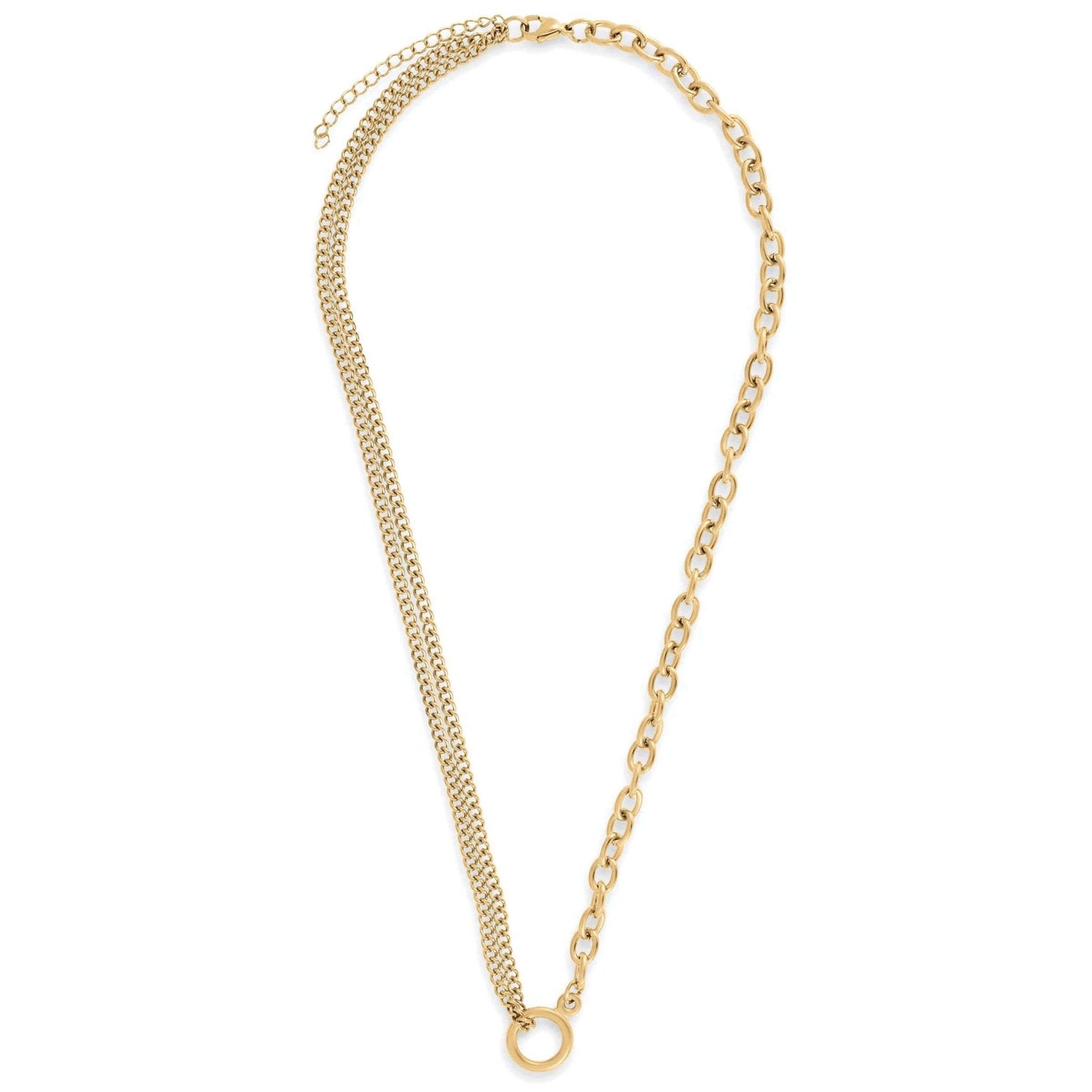 Jasper Multi Chain Necklace - Addie Rose Boutique - Austin