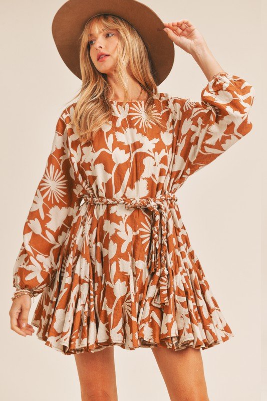 Jaycee Long Sleeve Dress - Addie Rose Boutique - Austin