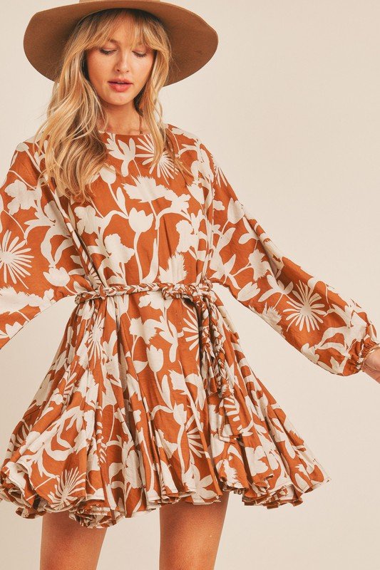 Jaycee Long Sleeve Dress - Addie Rose Boutique - Austin