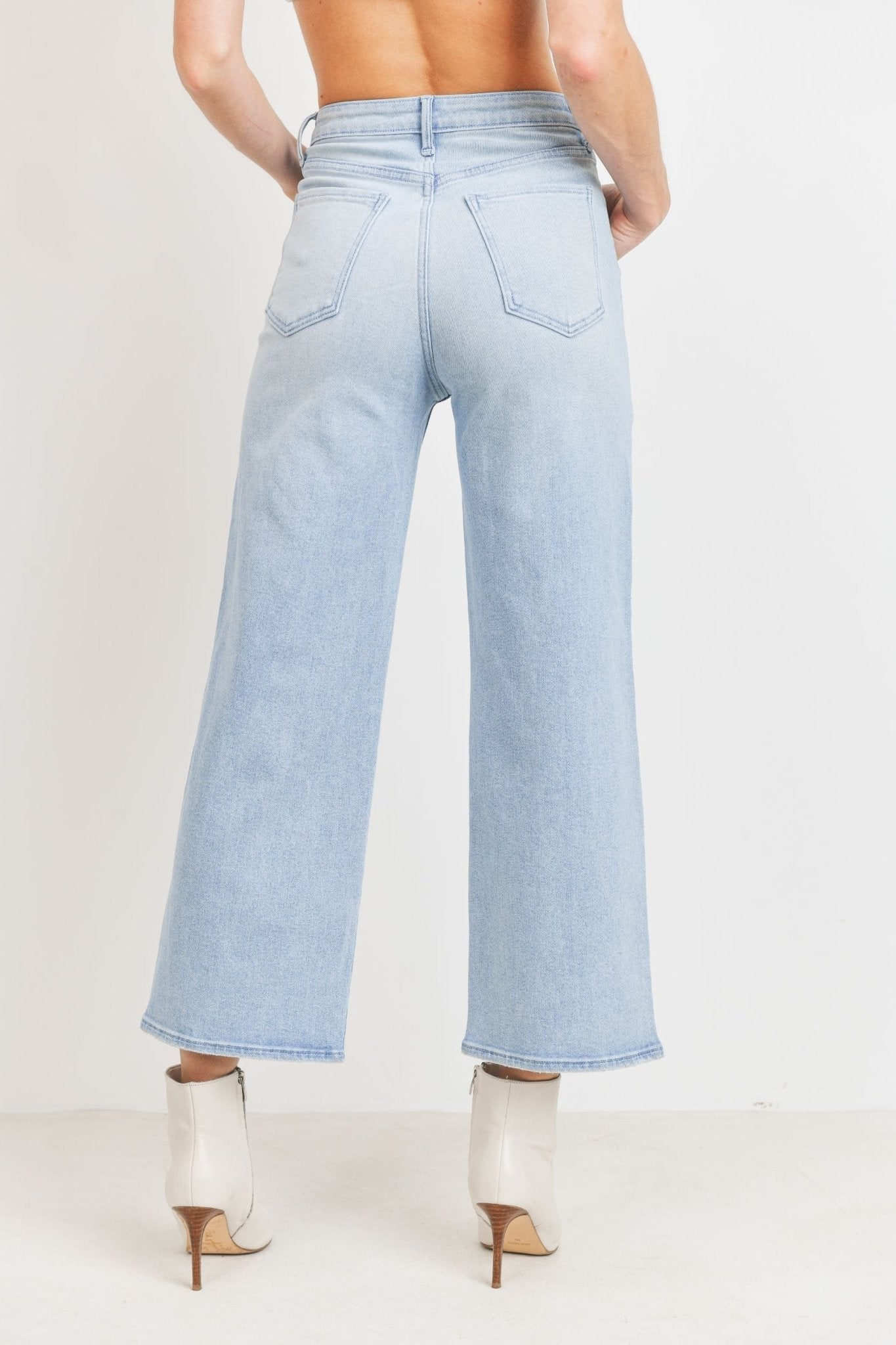 Jean Utility Wide Leg - Addie Rose Boutique - Austin