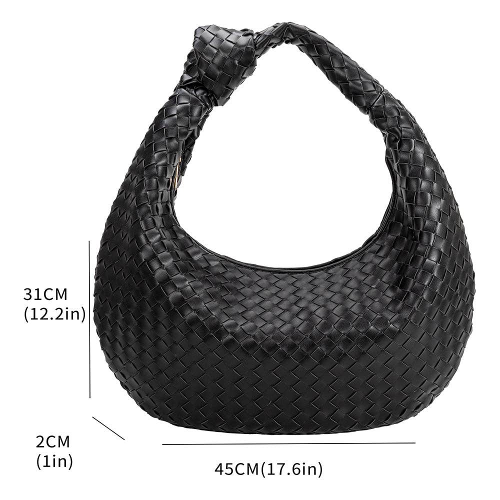 Katherine Black Extra Large Recycled Vegan - Addie Rose Boutique - Austin