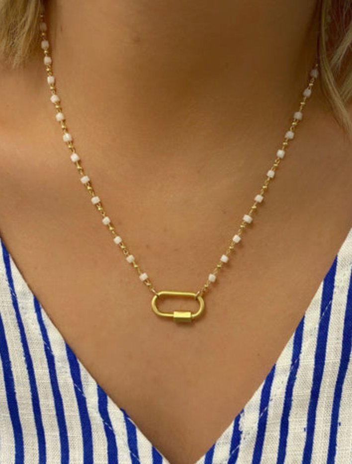 Keepsakes Beaded Necklace - Addie Rose Boutique - Austin