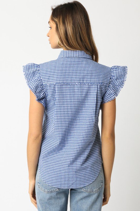 Kismet Checkered Shirt - Addie Rose Boutique - Austin
