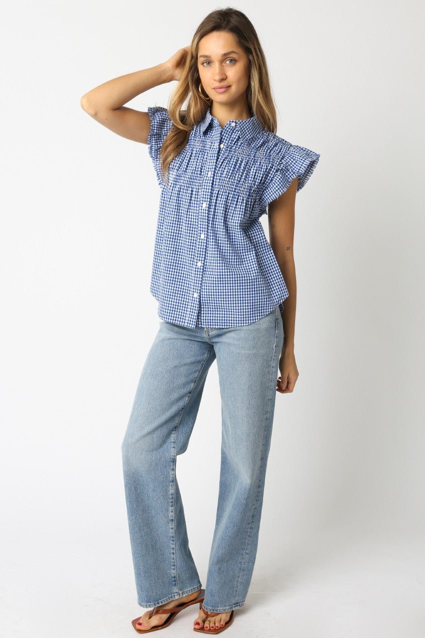 Kismet Checkered Shirt - Addie Rose Boutique - Austin
