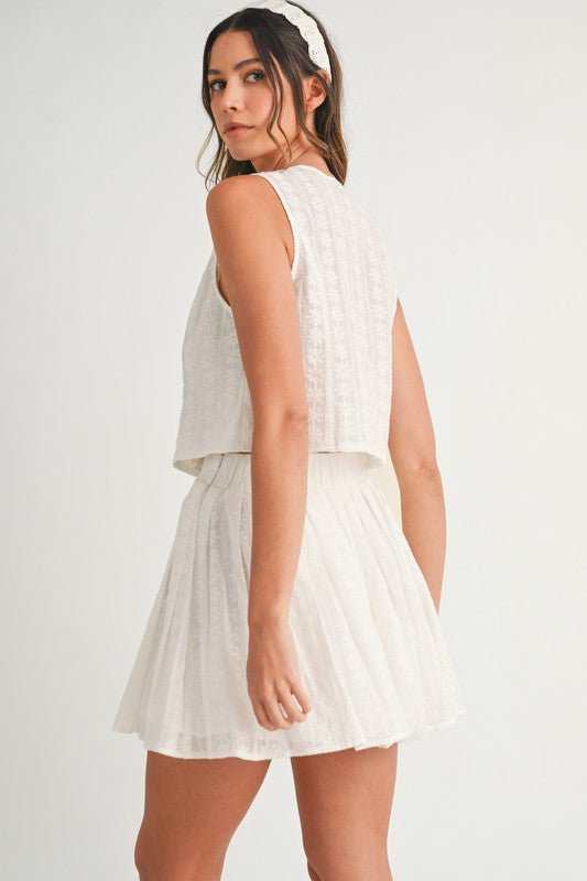 Lace Eyelet Skirt - Addie Rose Boutique - Austin