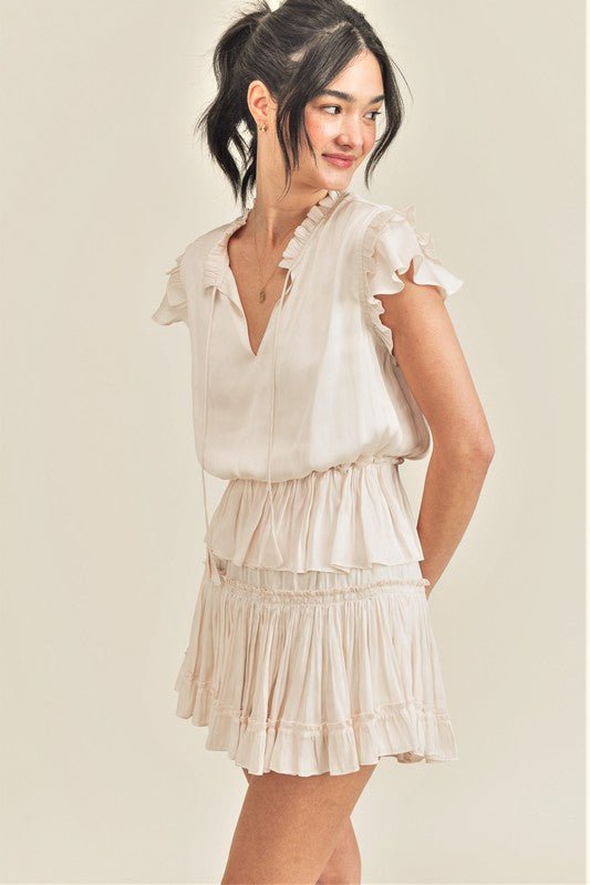 Lacey Silky Dress - Addie Rose Boutique - Austin