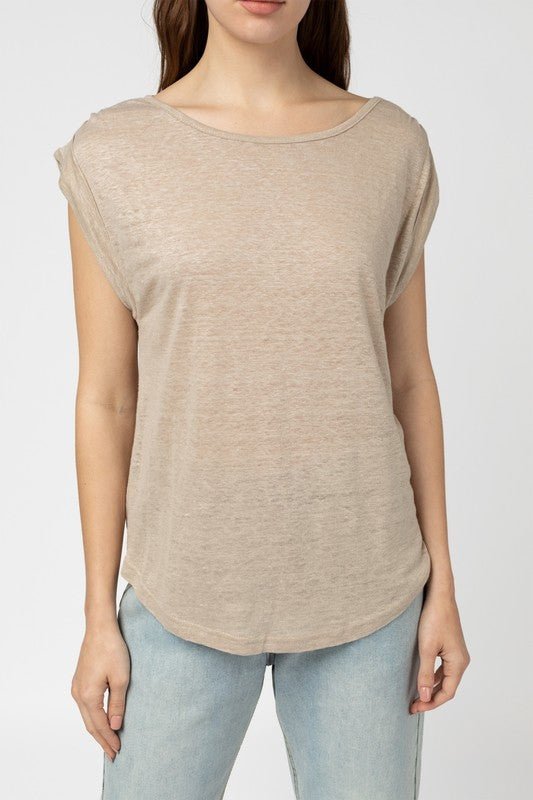 Lauri Short Sleeve Top - Addie Rose Boutique - Austin