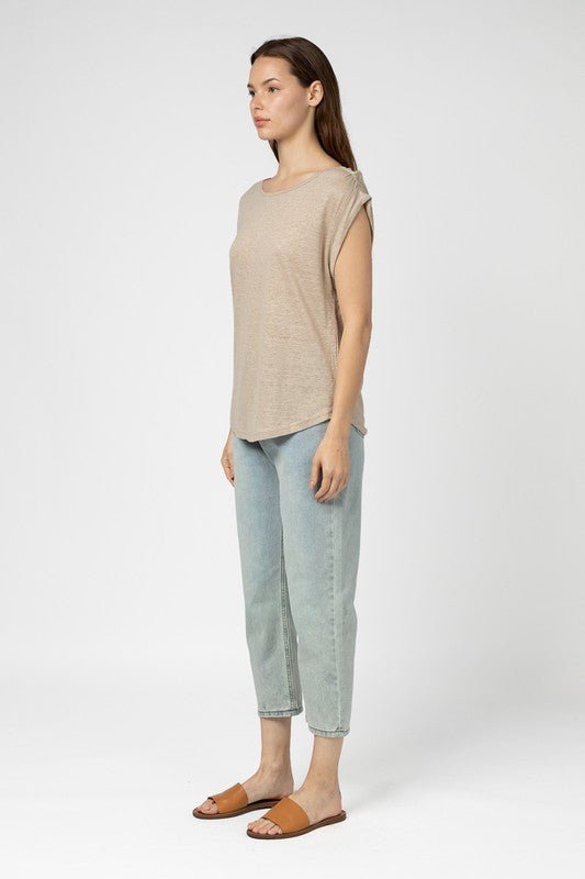 Lauri Short Sleeve Top - Addie Rose Boutique - Austin