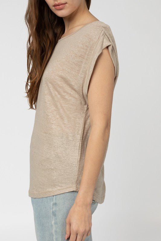 Lauri Short Sleeve Top - Addie Rose Boutique - Austin