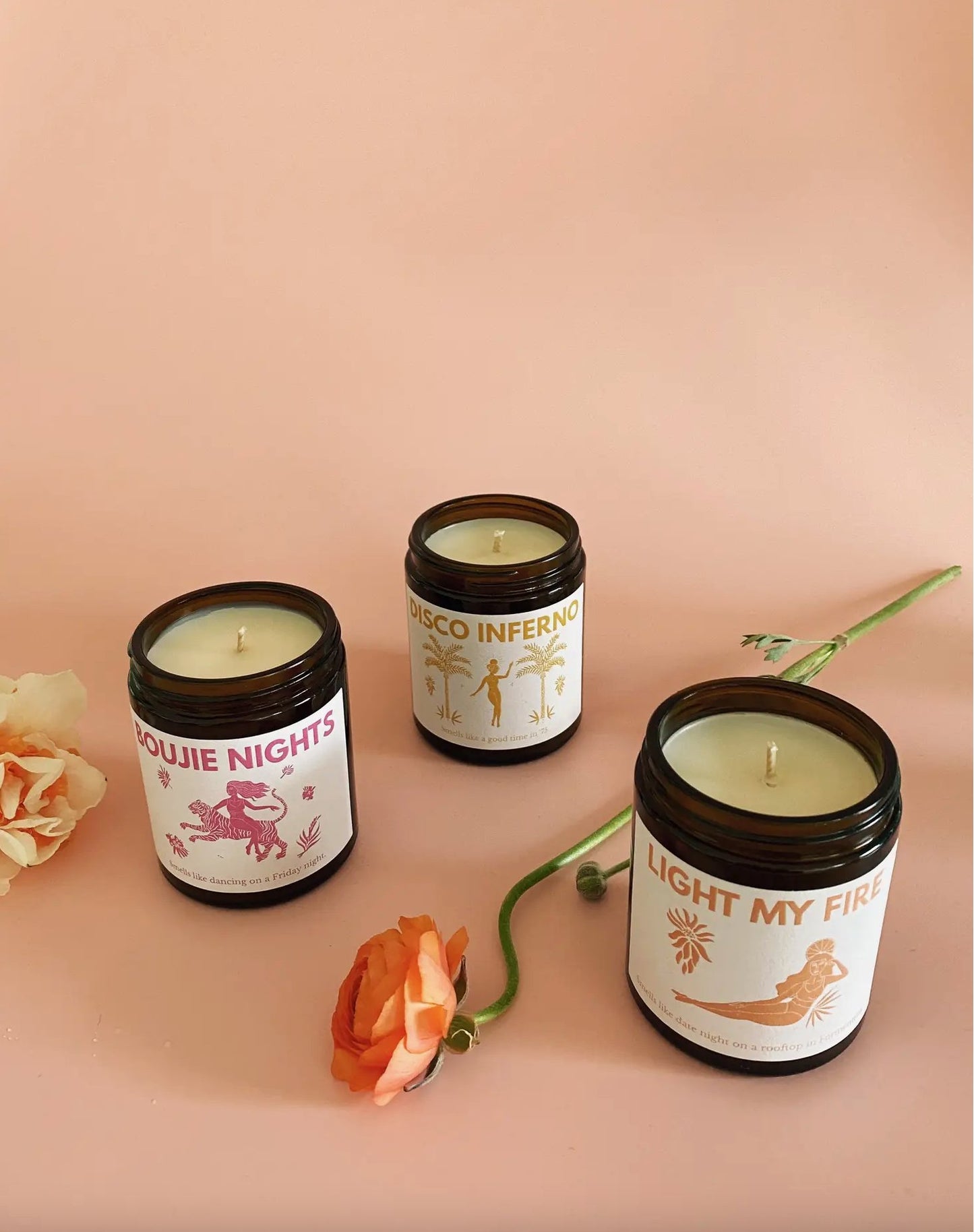 Light My Fire - Midi 180ml vegan soy wax candle - Addie Rose Boutique - Austin
