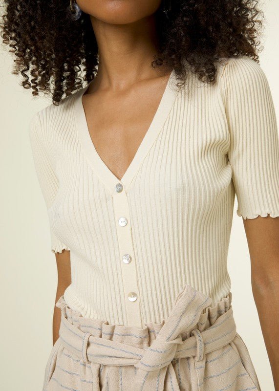 Lisane Sweater in Creme - Addie Rose Boutique - Austin