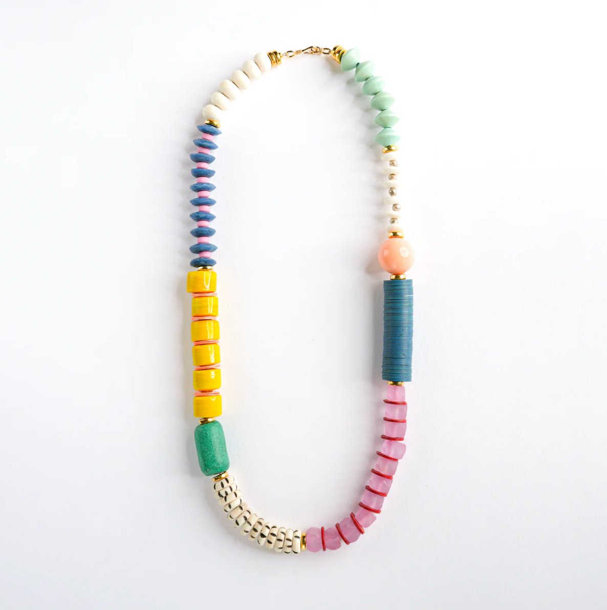 Long Mixed Media Necklace - Addie Rose Boutique - Austin
