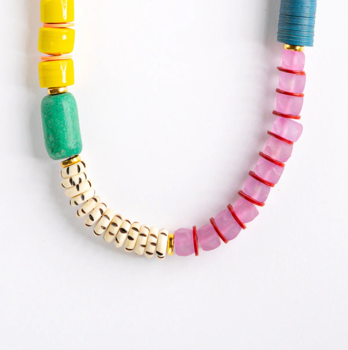 Long Mixed Media Necklace - Addie Rose Boutique - Austin