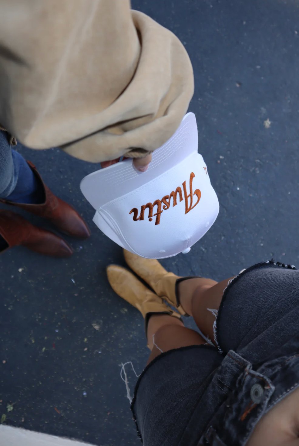 Longhorn "Austin" Canvas Trucker Hat - Addie Rose Boutique - Austin