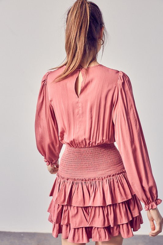 Louella Ruffle Dress - Addie Rose Boutique - Austin