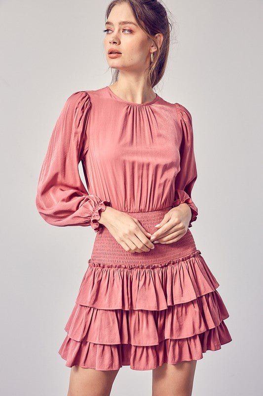 Louella Ruffle Dress - Addie Rose Boutique - Austin