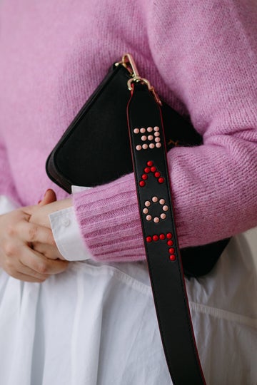 Love Letter Bag Strap in Black - Addie Rose Boutique - Austin