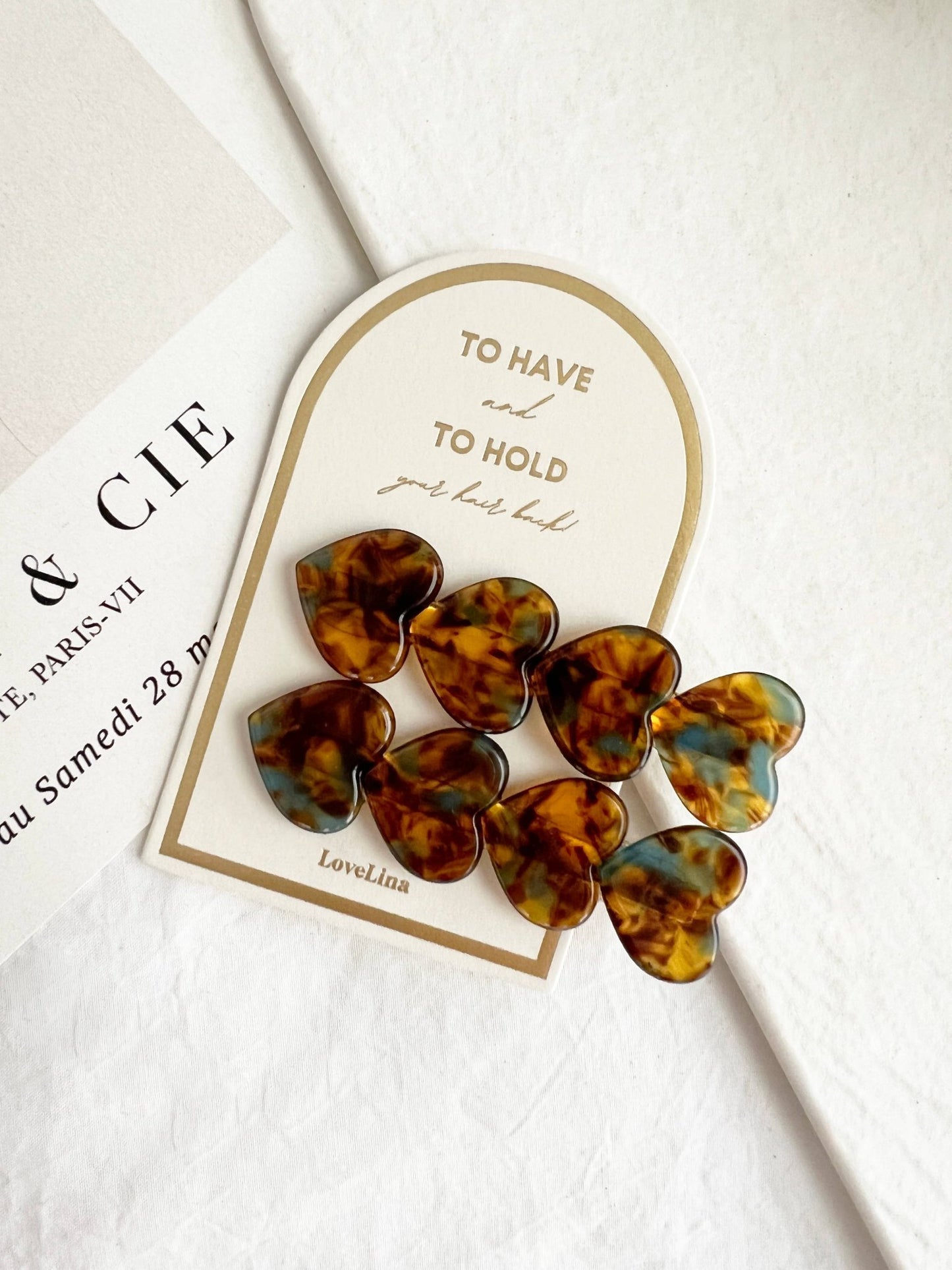 LoveLina - Acetate Heart Shape Barrette Clip (DIO) - Addie Rose Boutique - Austin