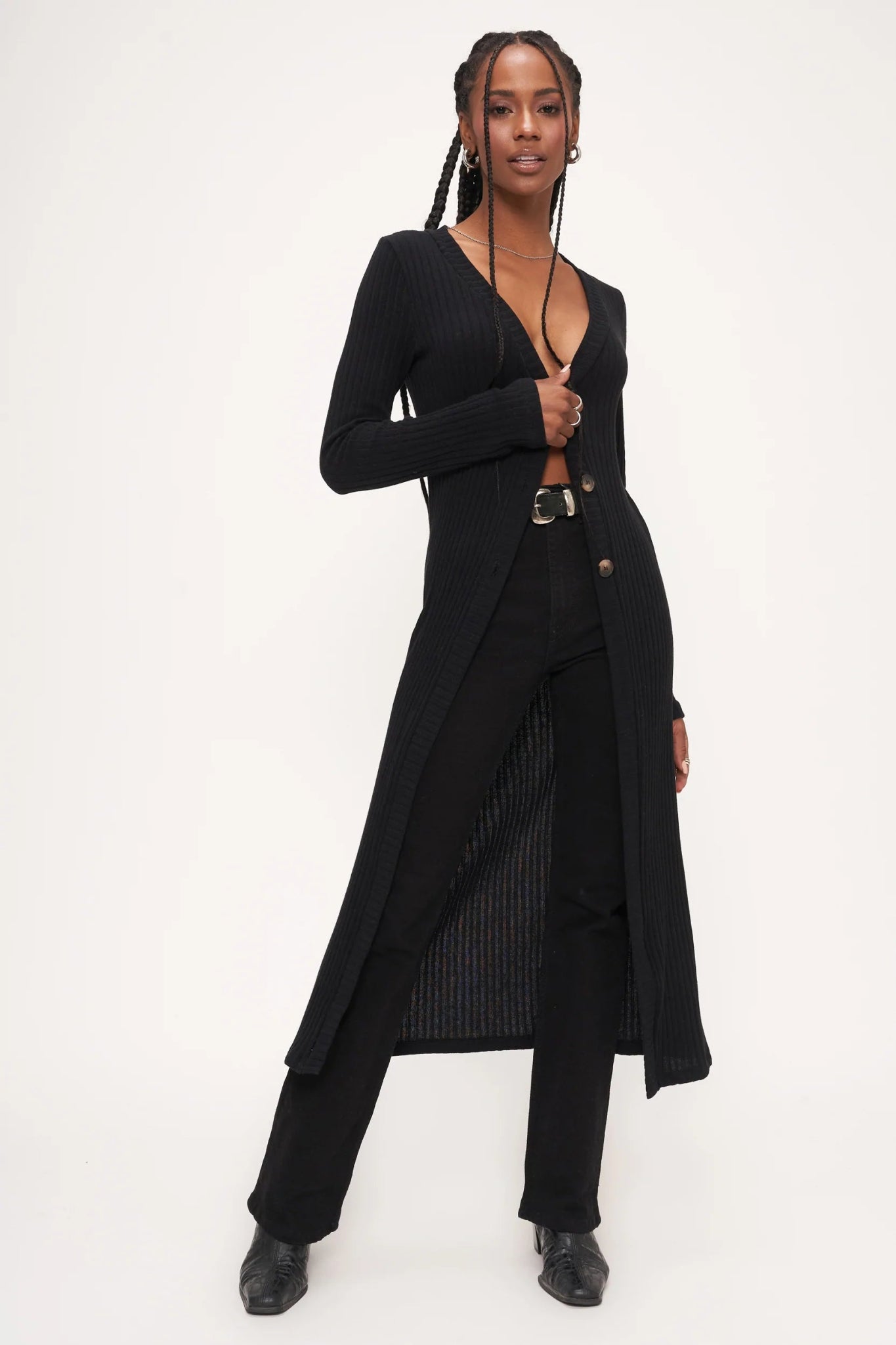 Mariposa Ribbed Cardigan - Addie Rose Boutique - Austin