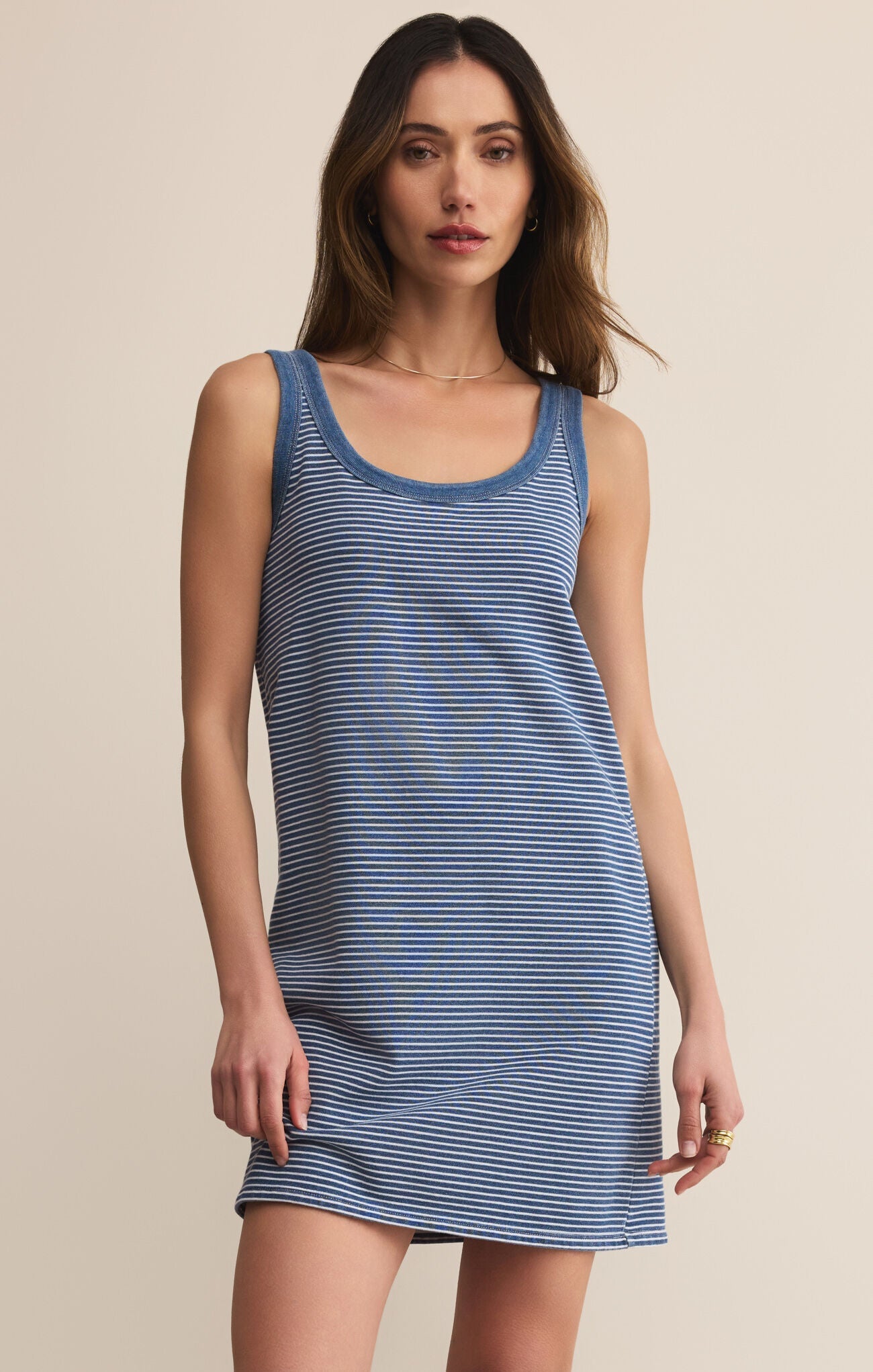 Mathis Striped Mini Dress - Addie Rose Boutique
